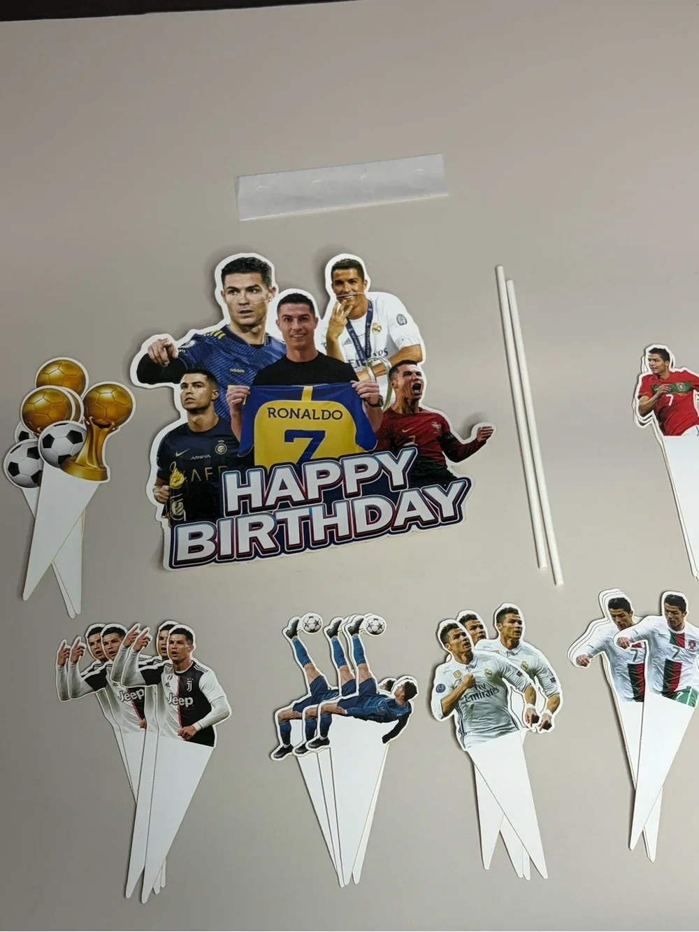 Birthday Cake Toppers - Soccer Ronaldo